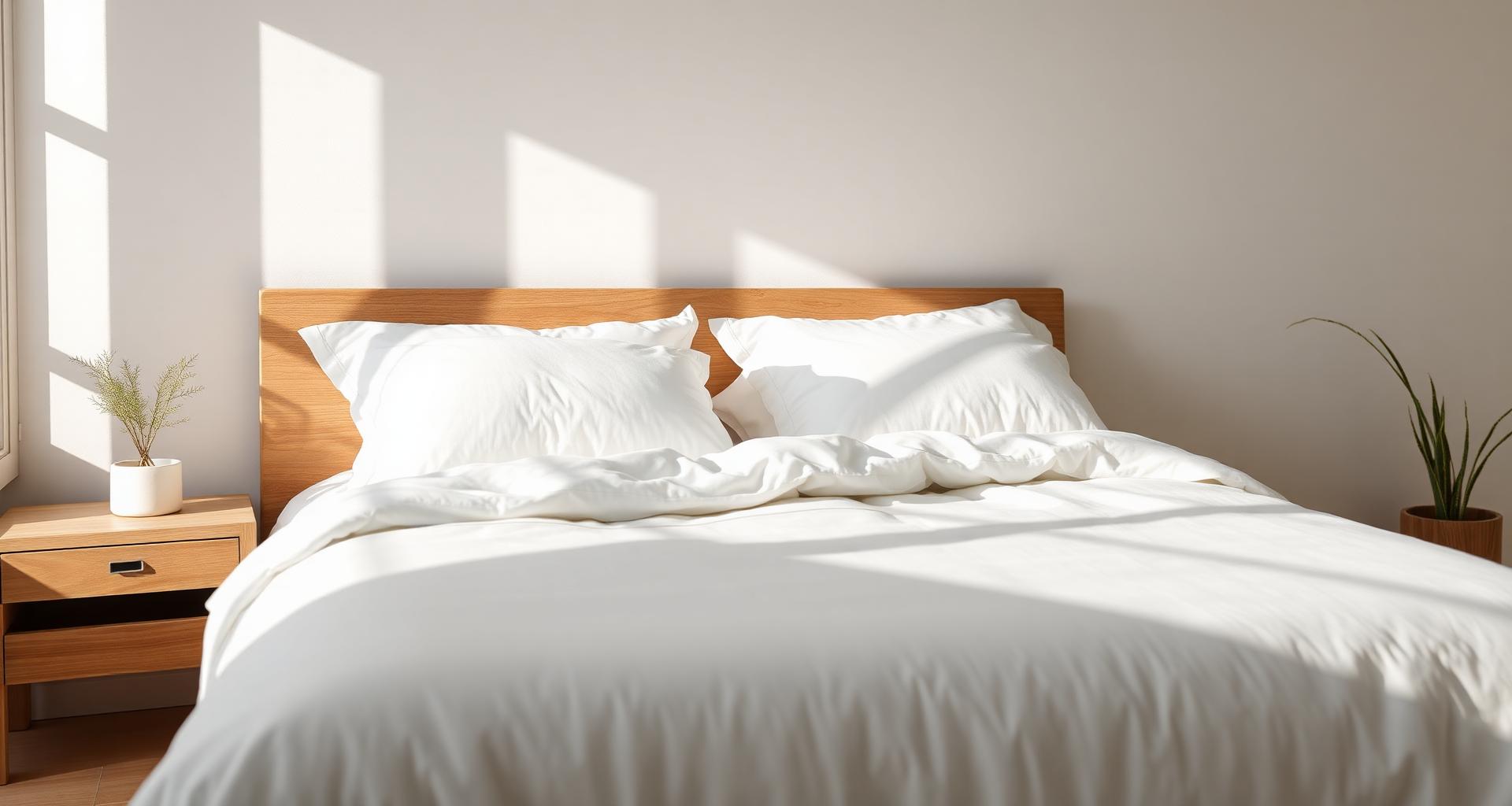 Fresh white linens in a prepared vacation rental bedroom